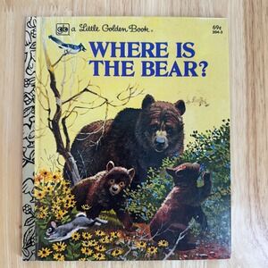 Where Is The Bear Little Golden Book 1979 Fourth Printing Betty Hubka